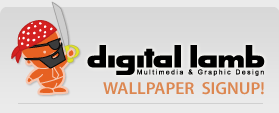 Digital Lamb wallpaper sign up